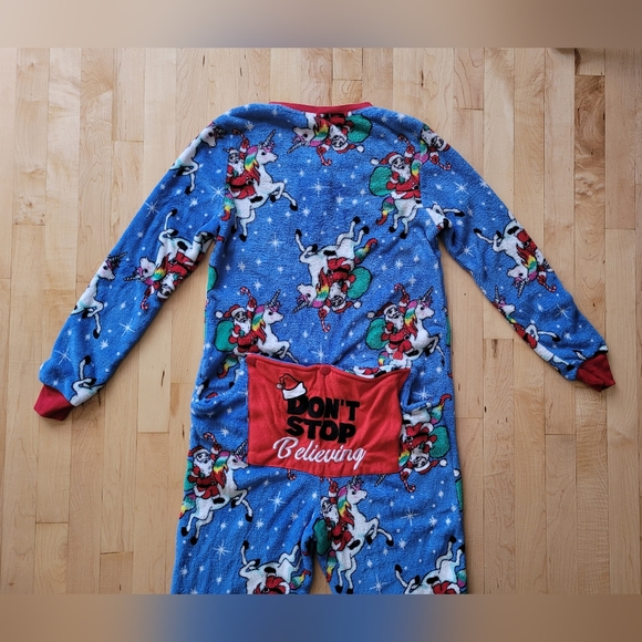 Secret Treasures Christmas One Piece Small/CH (4-6) Footed Pajamas Butt Flap - Picture 11 of 14